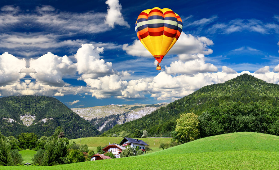 Familien-Ballonfahren in der Region Dachstein-West